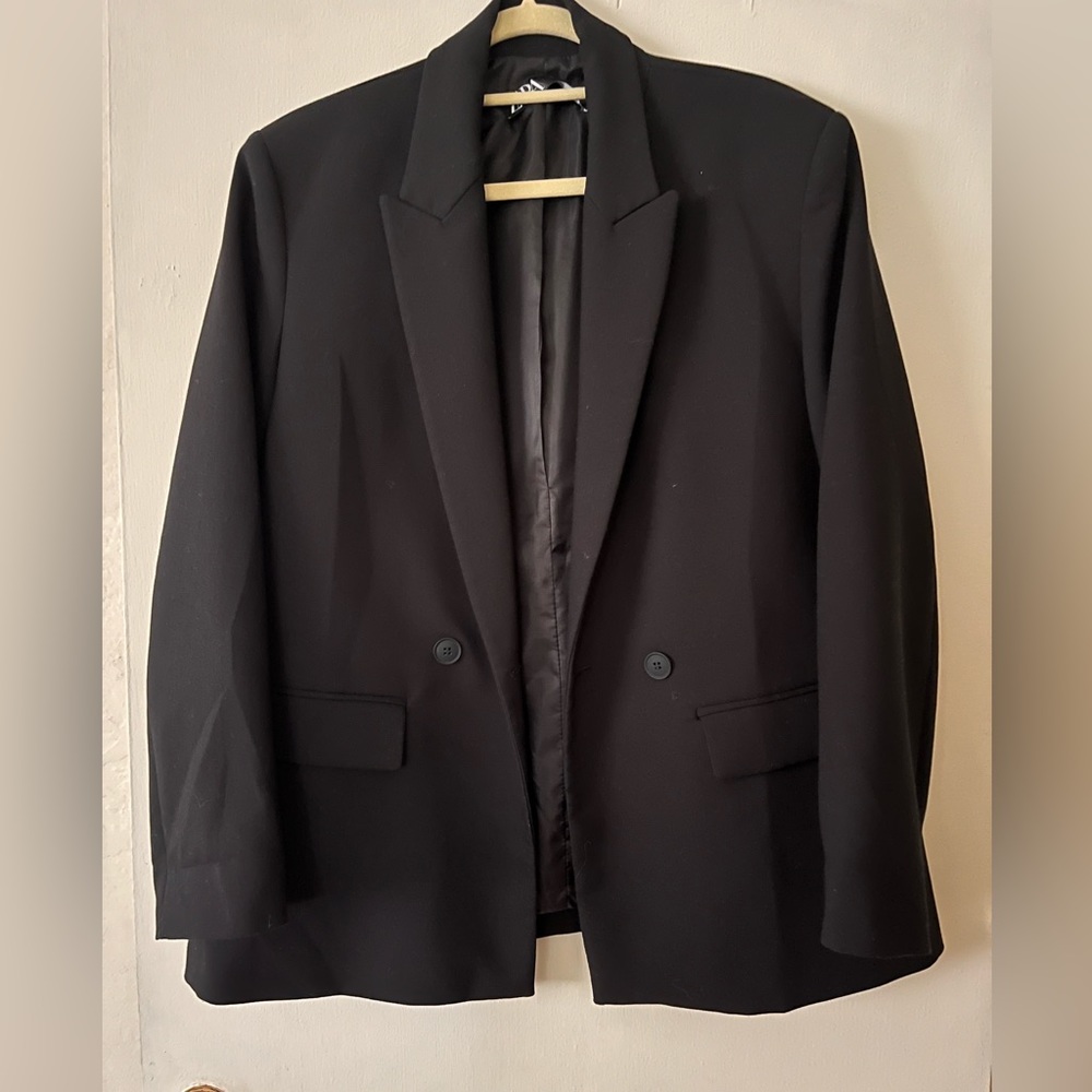 Zara Black Oversized Blazer
